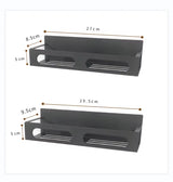 Magnetic Spice Rack Organizer for Refrigerator Hanging Spice Rack Wall Mount Metal Seasoning Organizer Rack