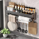 New Kitchen Storage Rack Seasoning Rack Wall-Mounted Condiment Multi-Functional Household kitchen organizer Storage Rack