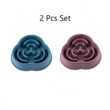 1pc Dog Slow Food Bowl Plastic Anti-Choking Slow Eating Cloud Shape Large Dogs Prevent Vomiting And Protect Intestines