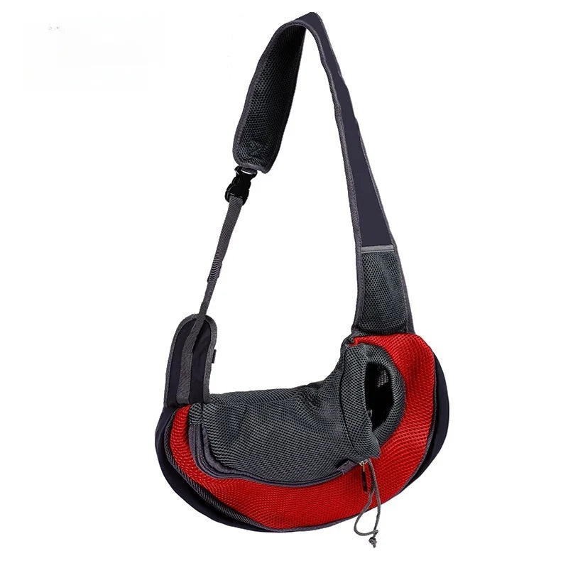 Pet backpack, portable shoulder bag for travel, hands-free outdoor crossbody bag suitable for cat and dog pet supplies