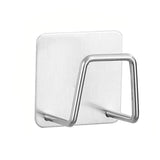 1PC Stainless Steel Sponge Holder Rack for Sink Wall Mount Storage Organizer Keeps Sponge Scrubber Dry with Suction Cup