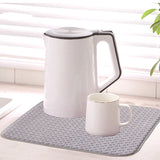 Kitchen Dish Drying Mat In The Cabinet Drying Mats Microfiber Absorbent Table Placemat Non Slip Heat Resistant Drain Drying Pad