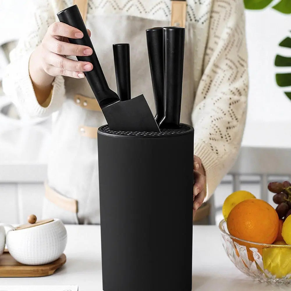 8.8inch Knife Holder Stand for Kitchen Chef Ceramic Knife Inserted Plastic Knives Block Storage Tank Holder Kitchen Accessories