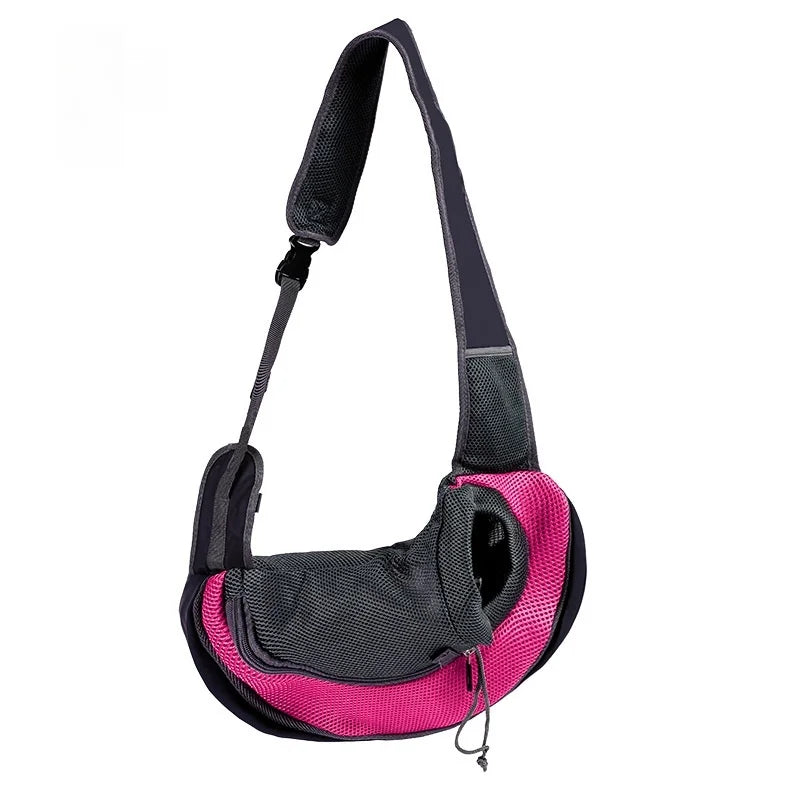 Pet backpack, portable shoulder bag for travel, hands-free outdoor crossbody bag suitable for cat and dog pet supplies
