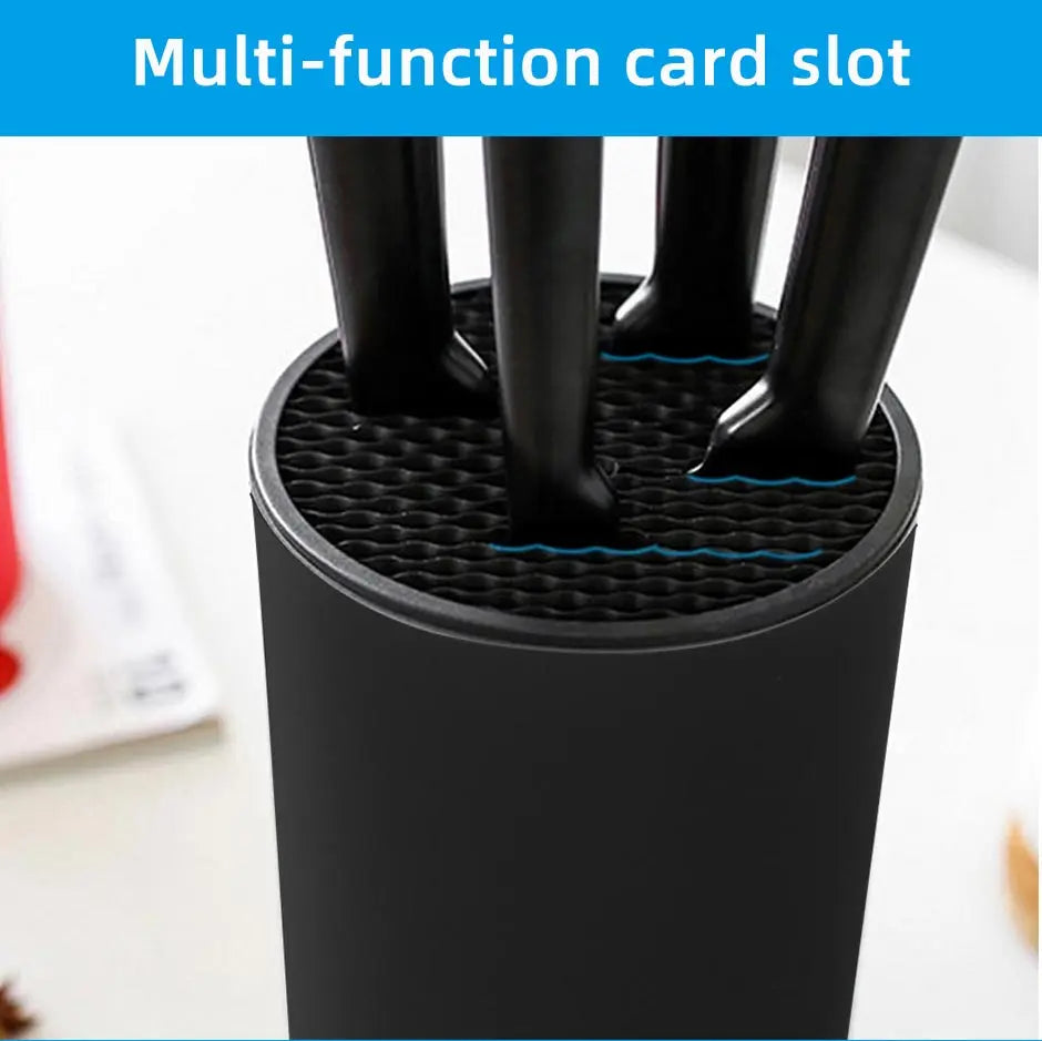 8.8inch Knife Holder Stand for Kitchen Chef Ceramic Knife Inserted Plastic Knives Block Storage Tank Holder Kitchen Accessories