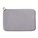 Kitchen Dish Drying Mat In The Cabinet Drying Mats Microfiber Absorbent Table Placemat Non Slip Heat Resistant Drain Drying Pad