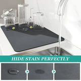 Kitchen Mat Drainer Kitchen Pad Coffee Absorbent Dish Place Mats Drying Tableware Pad Dish Cocina Mats for Kitchen Accessories