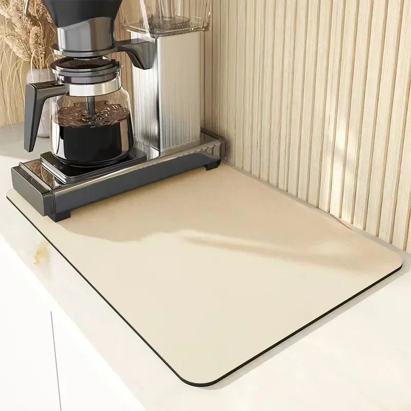Kitchen Mat Drainer Kitchen Pad Coffee Absorbent Dish Place Mats Drying Tableware Pad Dish Cocina Mats for Kitchen Accessories
