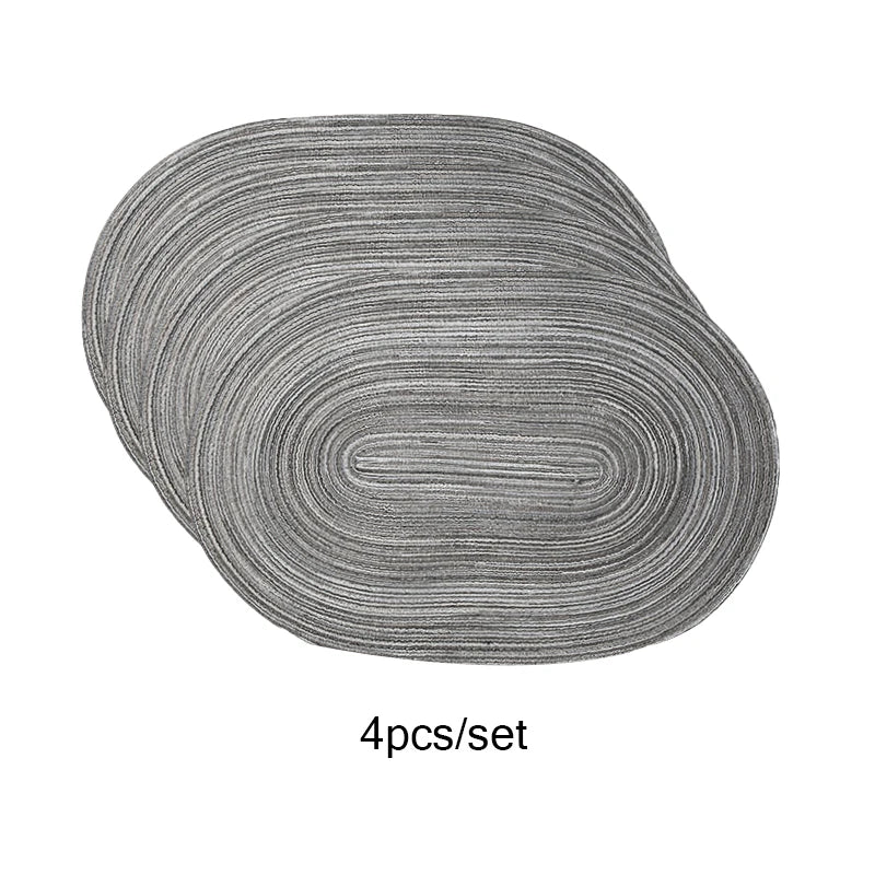 Placemats Set of 4,Heat resistant pad,Place Mat Washable Table Mats for Kitchen Dining Table Mixed Color Non-Slip Place mats
