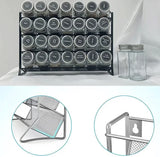 Kitchen Spice Rack 4 Tier Spice Organizer Carbon Steel Wall Shelf without Spice Jars for Cabinet Kitchen Pantry Organizer Shelf