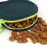 1Pc Pet Supplies Silicone Dog Food Bag Outdoor Training Dog Training Dog Treat Training Pouch Waterproof Dog Snack Training Bag