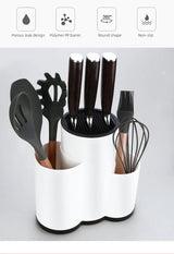 Knife holder Multi-Function Utensil stand Knife Block PP Flatware Drainer Storage Box Spoon Fork Kitchen Organizer Rack