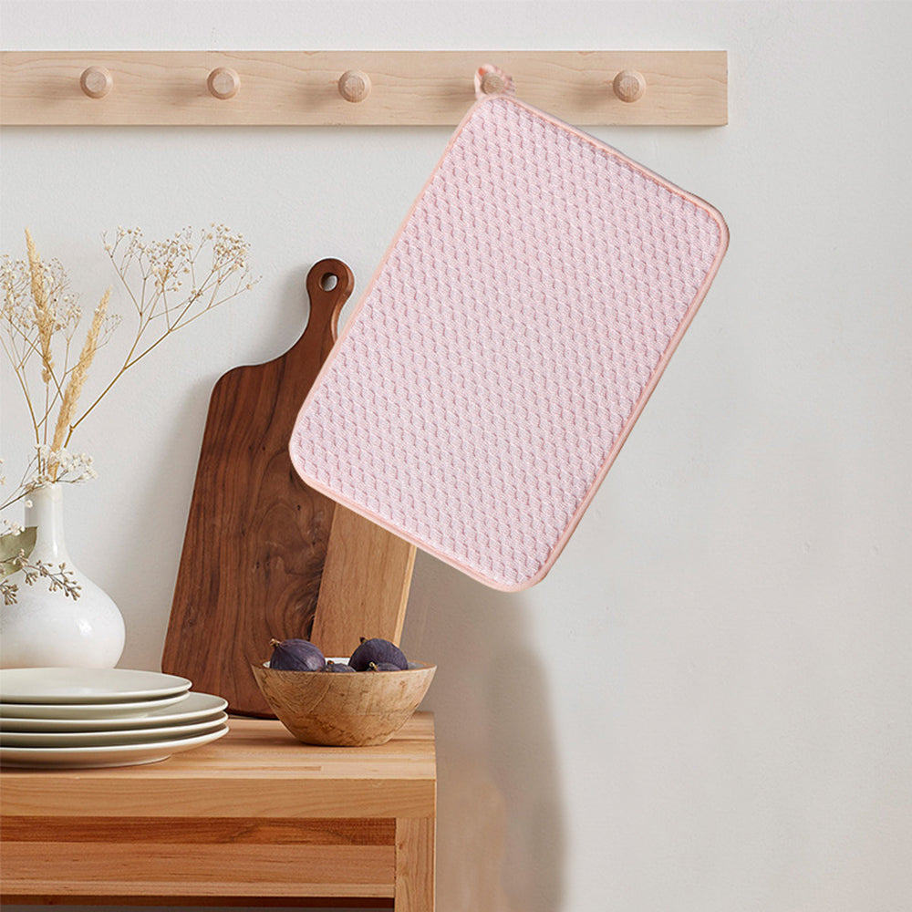 Kitchen Dish Drying Mat In The Cabinet Drying Mats Microfiber Absorbent Table Placemat Non Slip Heat Resistant Drain Drying Pad
