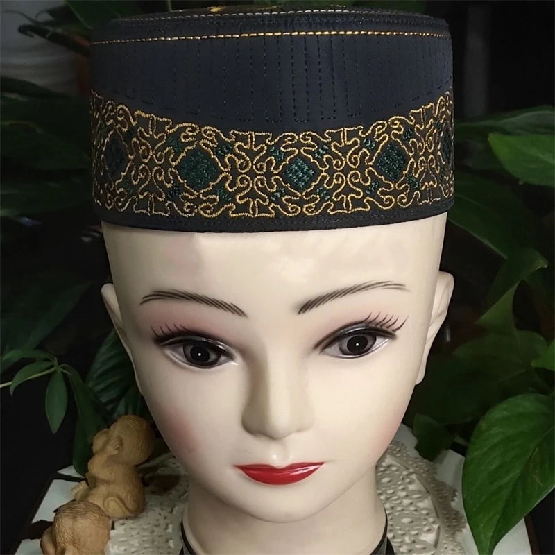 Muslim Caps For Men Colthing Prayer Hat Kufi Islamic Tax Products Kippa Hijab Saudi Arabia Jewish Embroidery 03122