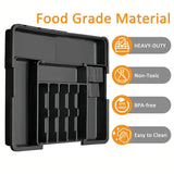 BPA Free Large Expandable Cutlery Tray - Kitchen Drawer Organizer for Silverware
