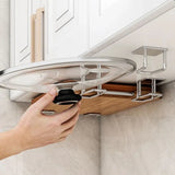 Kitchen Sponge Drainage Rack Stainless Steel Pot Lid Cutting Board Storage Rack Multifunctional Storage Rack Holder KitchenTools