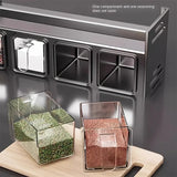 Stainless Steel Kitchen Spice Rack Wall-Mounted Multi-Functional Spice Rack Box Jar Kitchen Storage Home Organizador De Cocina