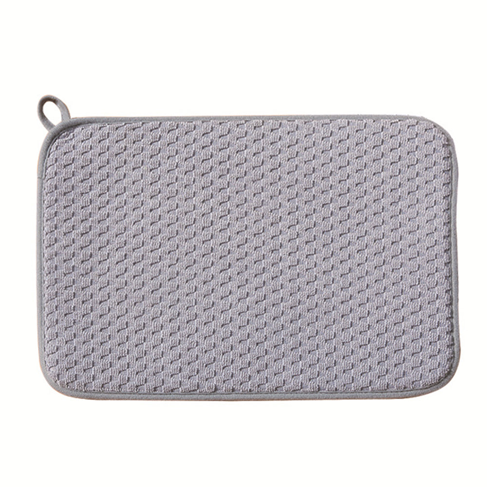 Kitchen Dish Drying Mat In The Cabinet Drying Mats Microfiber Absorbent Table Placemat Non Slip Heat Resistant Drain Drying Pad