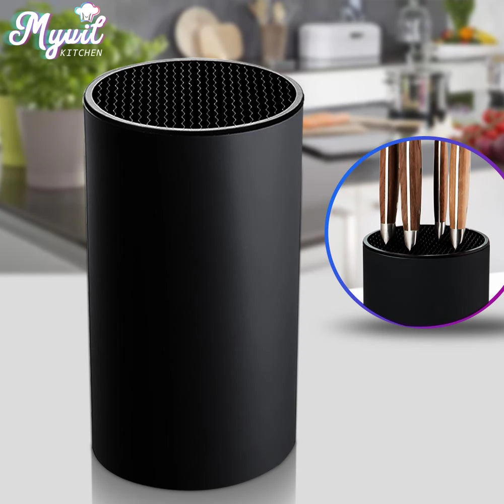 8.8inch Knife Holder Stand for Kitchen Chef Ceramic Knife Inserted Plastic Knives Block Storage Tank Holder Kitchen Accessories