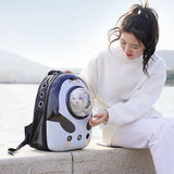 Outdoor Travel Puppy Cat Backpack Carrier Bag Breathable Pet Space Capsule Mascotas Supplies for Cats Goats transporter dla kota