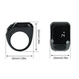 Smart APP Ring Counter Portable Digital Display Counter Bluetooth Counting Ring Time Reminder Wearable Tasbih Zikr Ring Misbah