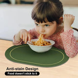 Table Leather Placemats, Heat Resistant Placemats, Washable Table Mats for Dining Table, Coffee Shop Decoration