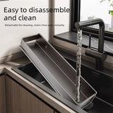 Metal Wall-Mounted Spice Rack Multifunctional Item Shelf Hooks Condiment Storage Organizer Rack Kitchen Accessories Organizer