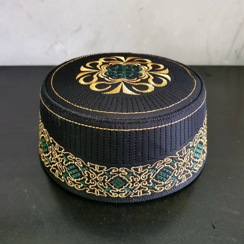 Muslim Caps For Men Colthing Prayer Hat Kufi Islamic Tax Products Kippa Hijab Saudi Arabia Jewish Embroidery 03122