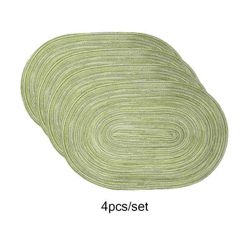 Placemats Set of 4,Heat resistant pad,Place Mat Washable Table Mats for Kitchen Dining Table Mixed Color Non-Slip Place mats