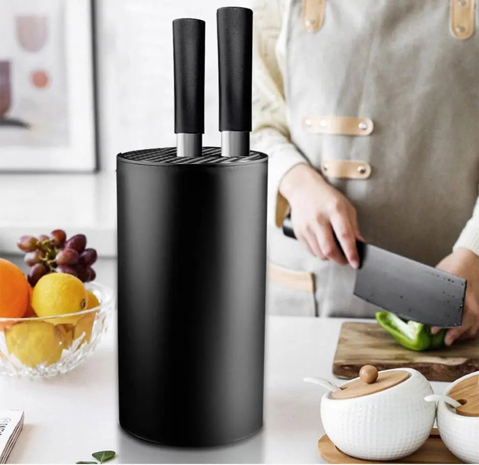 8.8inch Knife Holder Stand for Kitchen Chef Ceramic Knife Inserted Plastic Knives Block Storage Tank Holder Kitchen Accessories