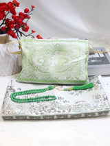 Muslim Prayer Rug With Prayer Beads and Portable Bag Muslim Gift Islamic  Soft Mat Gifts Set Turkish Carpet For Ramadan Eid Hajj