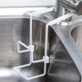 Kitchen Metal Sink Drying Holder Sink Rack Wall Sucker Sponge Storage Soap Stand Dish Cloth Shelf Organizer Products 2023
