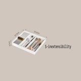 Drawer Organizer, Cutlery Tray for Kitchen Drawer, Expandable Utensil with Compartment, Spoons Forks Knives Cutlery Holder